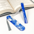 Cobalt & Silver Foil Bookmarks