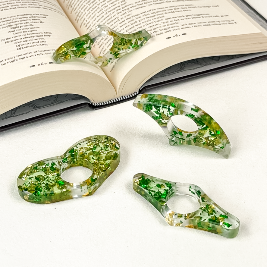 Emerald & Gold Leaf Foil Spreaders