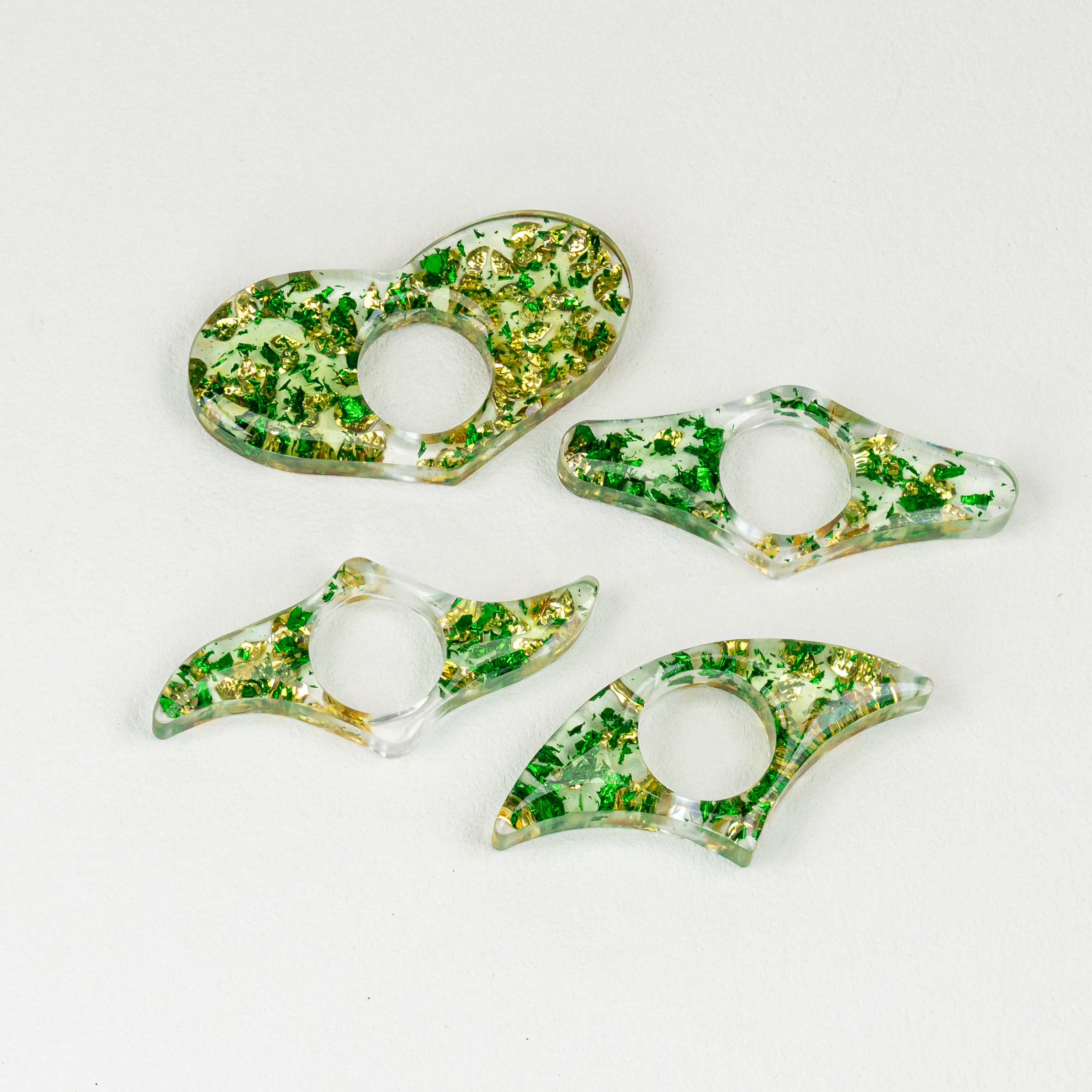 Emerald & Gold Leaf Foil Spreaders