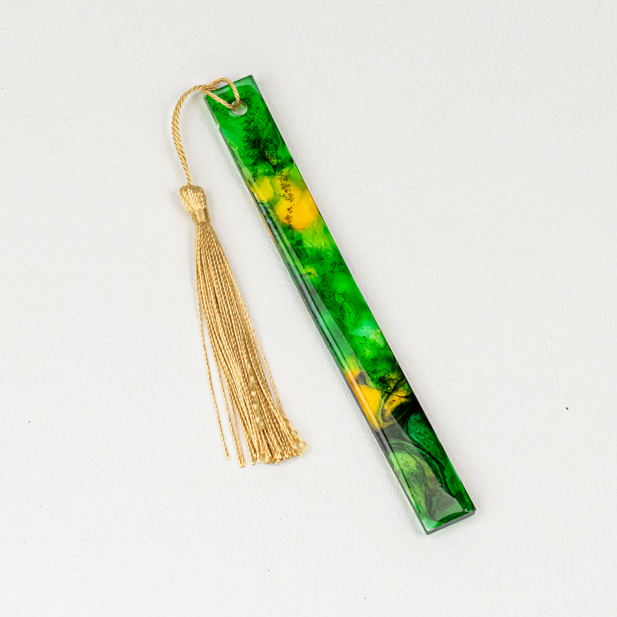 Emerald & Gold Wisp Bookmarks