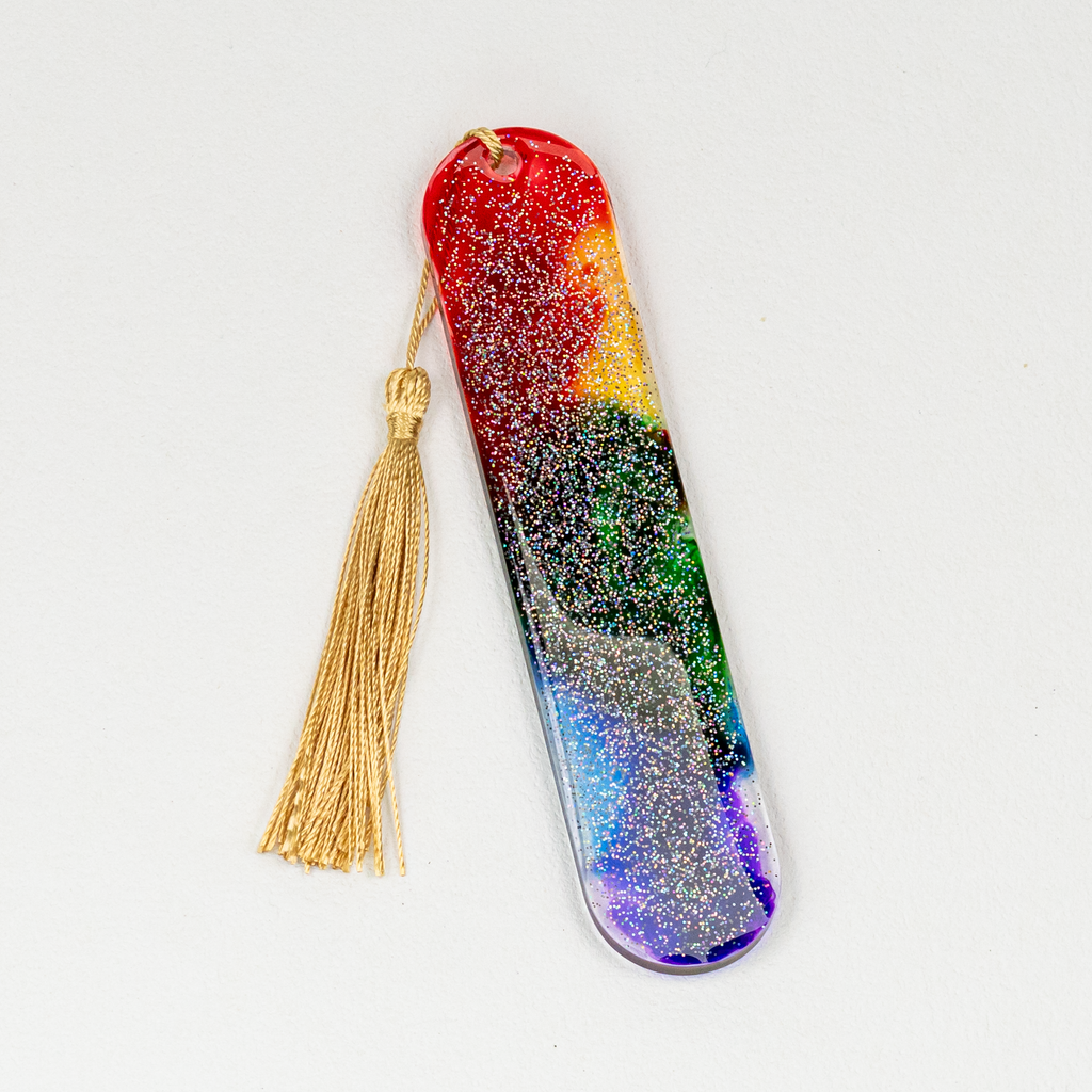 Rainbow Glitter Bookmarks