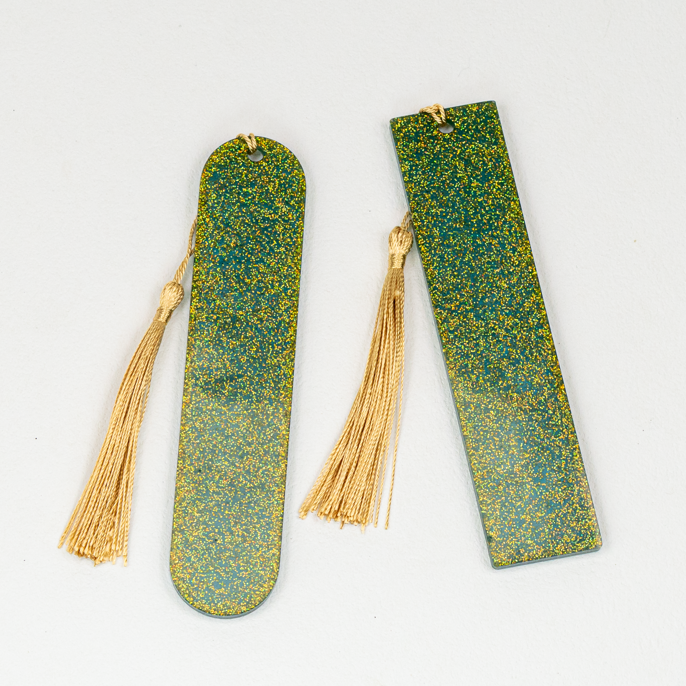 Pegasus Blue Glitter Bookmarks