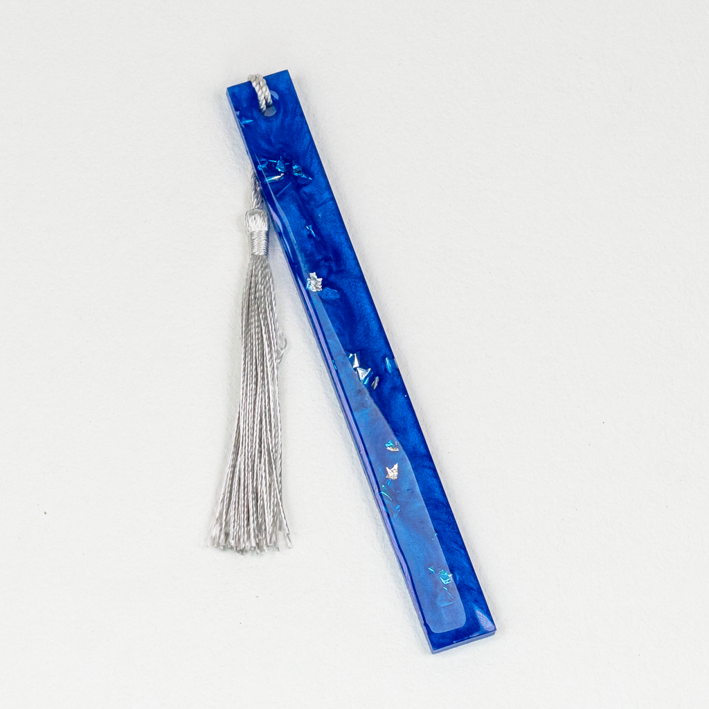 Cobalt & Silver Foil Bookmarks