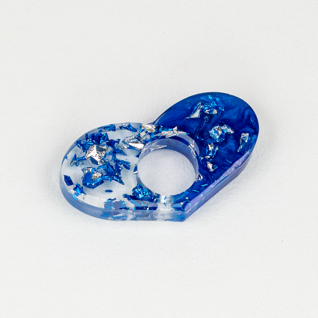 Cobalt & Silver Half Moon Spreaders