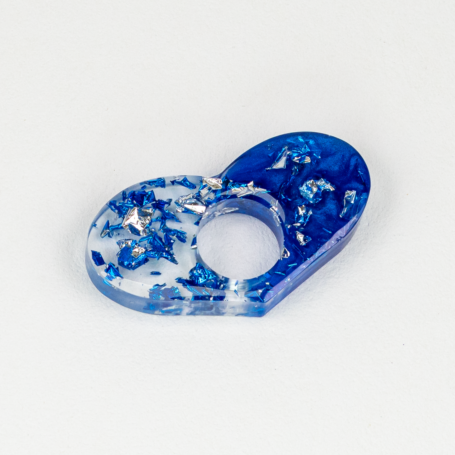 Cobalt & Silver Half Moon Spreaders