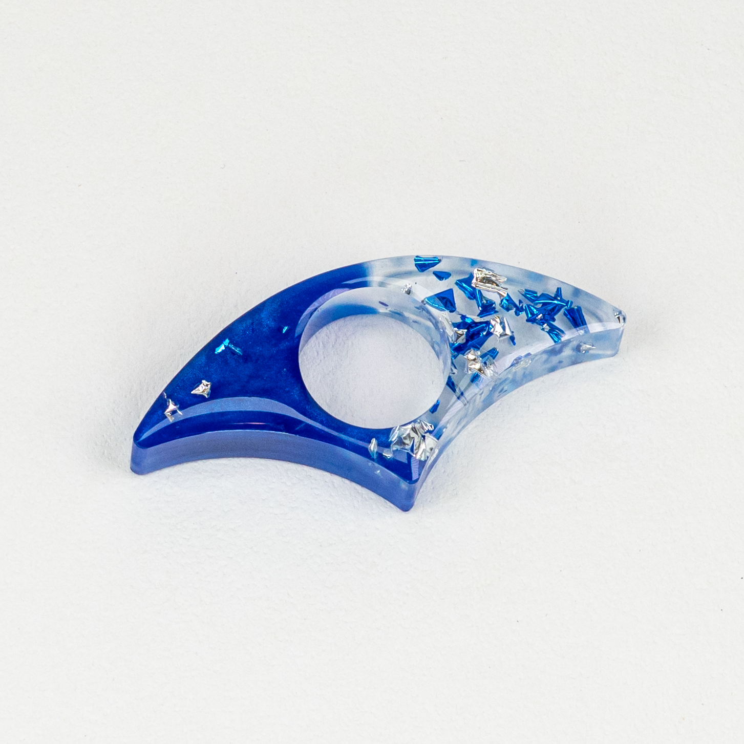 Cobalt & Silver Half Moon Spreaders