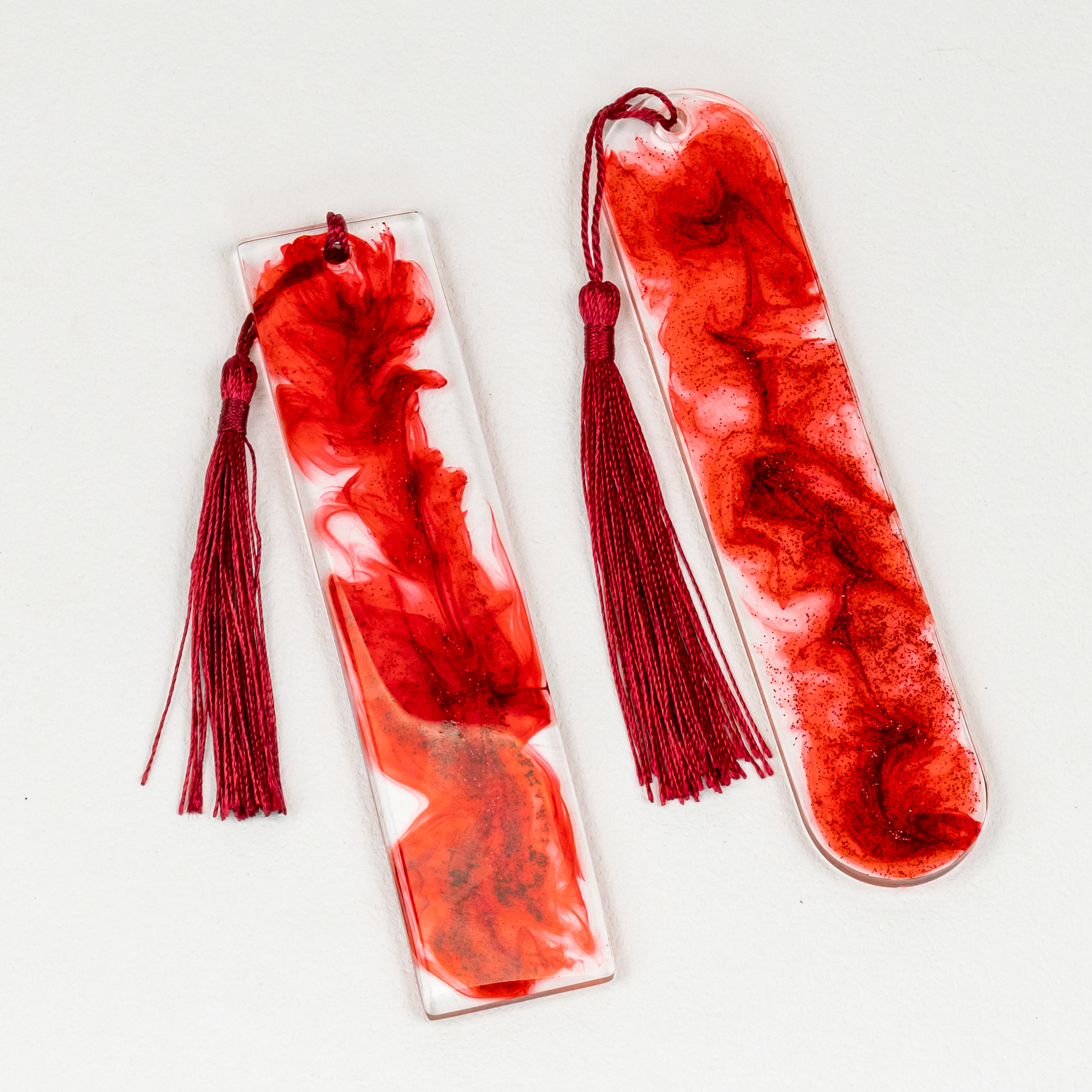 Blood Wisp Glitter Bookmarks